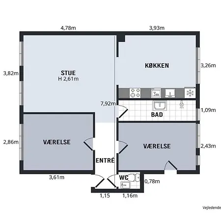 Apartment Modern & Central 2 Bedroom Apt Copenhagen